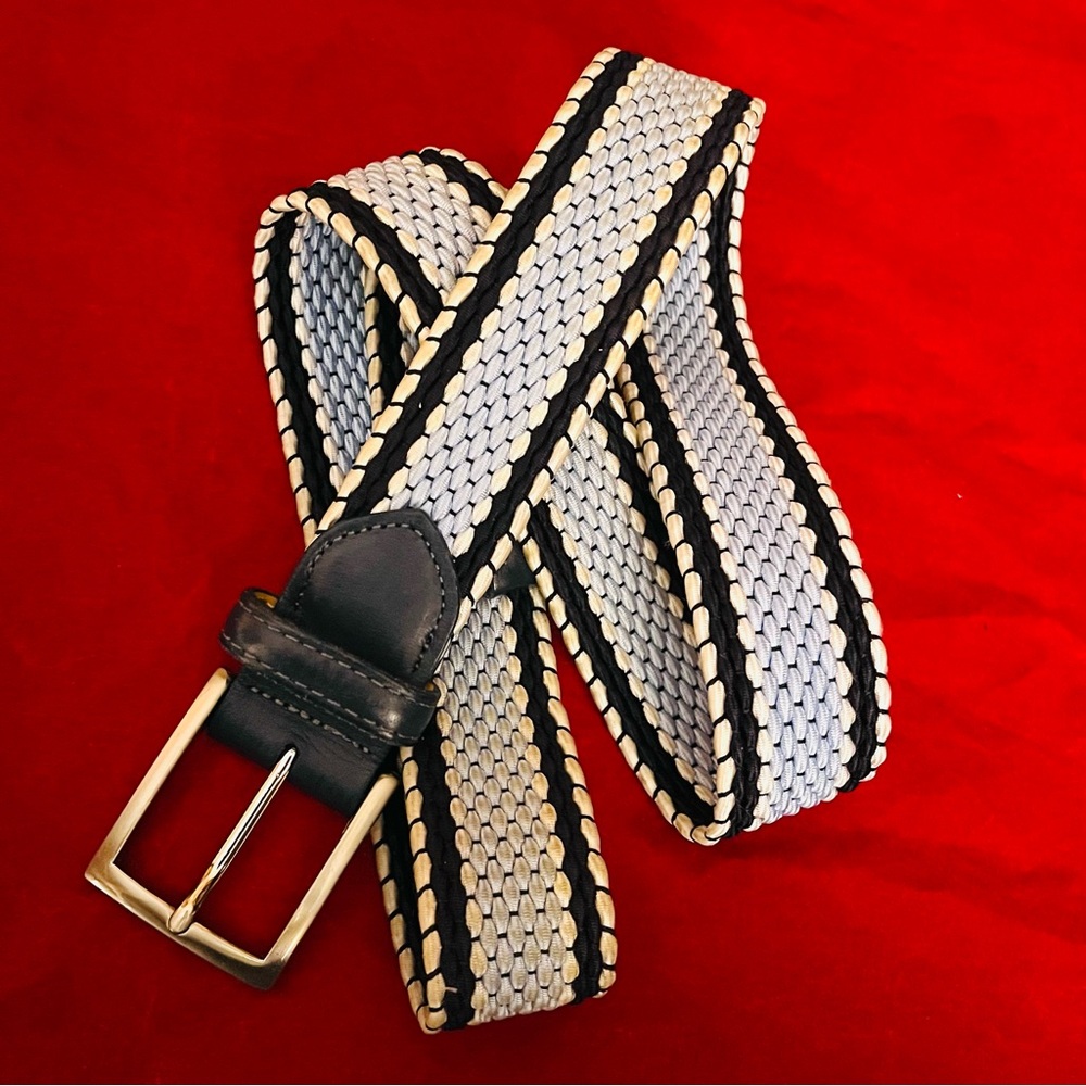 W. Kleinberg Men's Woven Stretch Belt